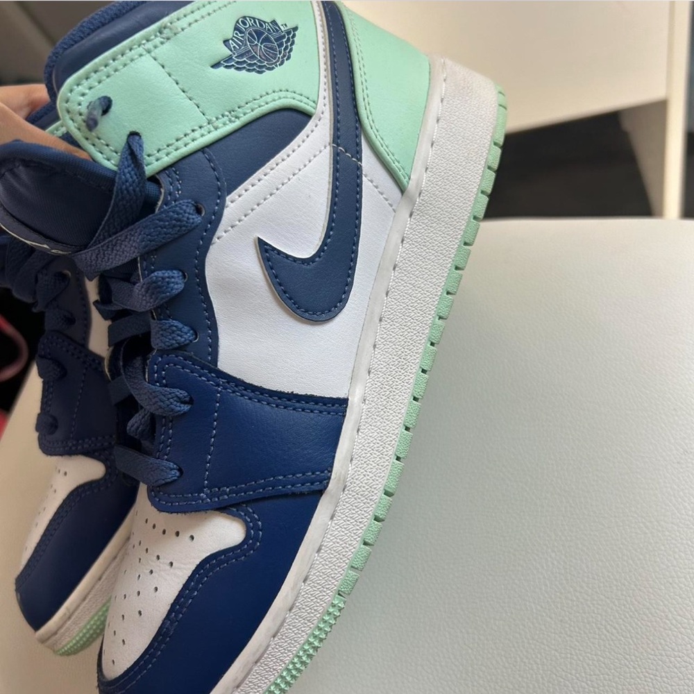 Nike Blue and Mint High-Tops